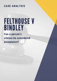 Felthouse Vs Bindley Case Study Docsity