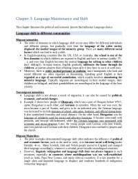 Chapter 3_Introduction to Sociolinguistics_Summary