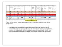 Análisis de la Composición Orgánica del Capital: Ejercicios y Explicaciones