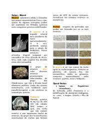 Mineração e Geologia: Minerais, Rochas e Formações Geológicas