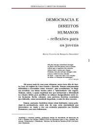 Democracia e Direitos Fundamentais: Reflexões sobre Cidadania