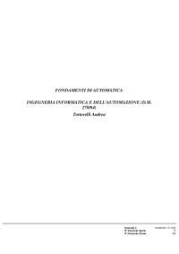Paniere FONDAMENTI DI AUTOMATICA 2021 prof. Tortorelli Andrea