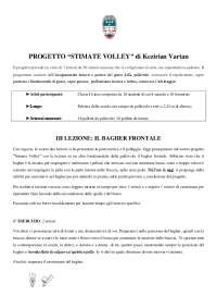 Il bagher frontale pallavolo - Docsity