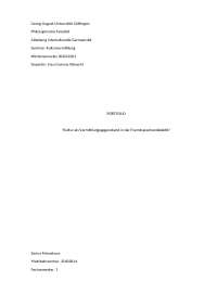 Portfolioaufgabe Kulturvermittlung