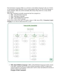 Structured query language tutorial - Docsity