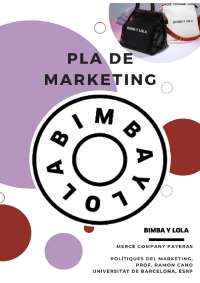 Plan de Marketing de Bimba y Lola