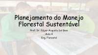 Planejamento do Manejo florestal sustentavel