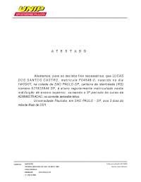 DOCUMENTO DE MATRICULA UNIP