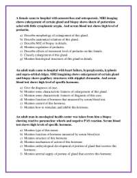 Medical Cases Involving Endocrine Disorders