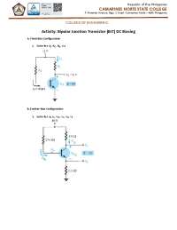 Bipolar junction transistor - Docsity