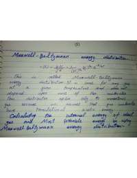 Maxwell distribution energy explanation