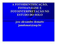 Fotopedologia e Fotoanálise