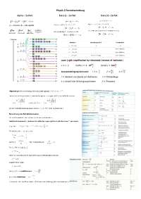 Physik-Formelsammlung