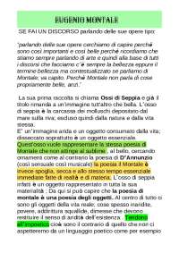 La Poesia di Eugenio Montale: Aridità e Correlativo Oggettivo