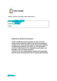 Economía  II Análisis interpretativos