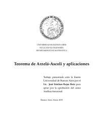 Teorema de Arzela-Ascoli