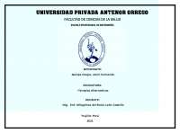 MEDICINA ALTERNATIVA, COMPLEMENTARIA E INTEGRATIVA
