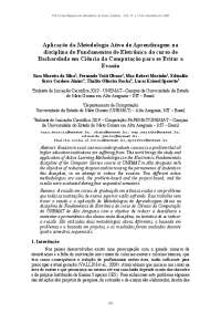 Metodologias Ativas em Eletrônica de Ciência da Computação para Reduzir Evasão - Prof. Yoi