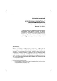 geopolítica boliviana
