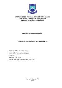 Medidas de comprimento UFCG