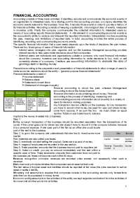 Financial and Management Accounting notes - Docsity