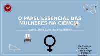 As mulheres na ciência