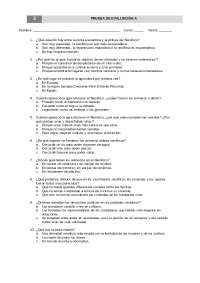 Examen de Prehistoria 1º eso
