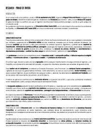 Primo de Rivera - Resumen para EBAU