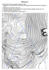 Calcolo delle scale, equidistanze e pendenze in un mappe topografica