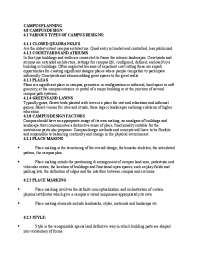 VARIOUS TYPES OF CAMPUS DESIGNS