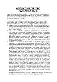 Diritto Parlamentare: Organizzazione, Funzionamento e Fonti