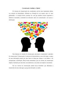 Sistemas de Comunicação Analógico e Digital