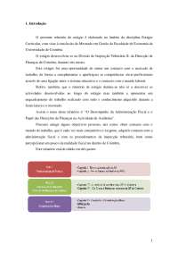 Relatório para faculdade