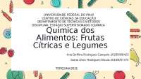 Frutas cítricas e legumes