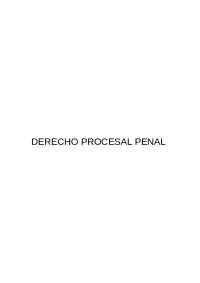 Apuntes de Derecho Procesal Penal: Competencia, Juicio Oral y Diligencias Preparatorias - 