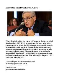 Informe Kissinger Completo