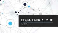 EFQM, PMBOK y MOF: Modelos de Calidad y Gestión de Proyectos