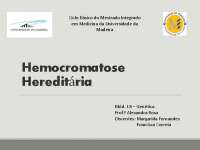 HEMOCROMATOSE HEREDITÁRIA