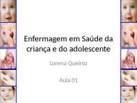 ENFERMAGEM EM SAÚDE DA CRIANÇA E DO ADOLESCENTE