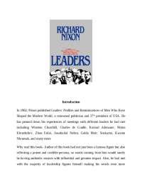 Leaders by Richard Nixon