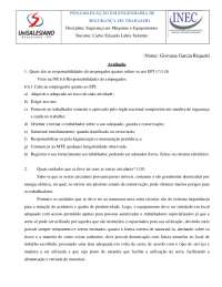 Avaliação Maquinas e Equipamentos
