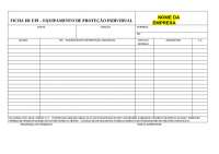 Ficha de quipamento de proteção individual