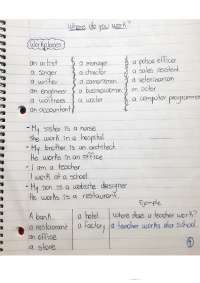 Notas de ingles, de el primer periodo - Docsity