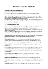 Il gioco tra geometria e motricità
