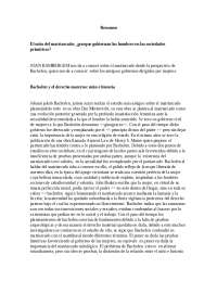 El mito del matriarcado