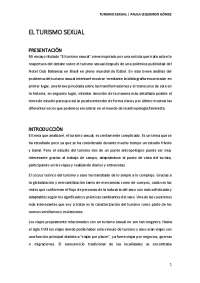 Ensayo turismo sexual