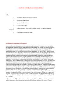 Riassunto integrazione socio- sanitaria