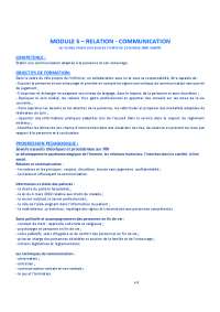 Module 5 Relation Communication Aide Soignante Docsity