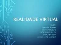 Realidade Virtual: Um Ambiente Computacional para a Imersão Humana
