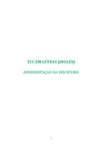 TCC - Letras Inglês (Para não se perder)